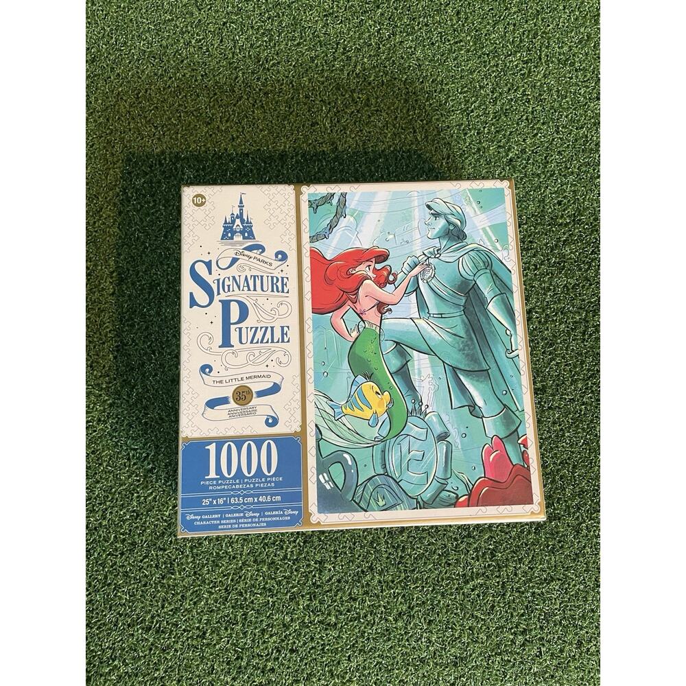 Disney Parks Signature Jigsaw Puzzle Little Mermaid 35th Anniversary 1000 Pieces